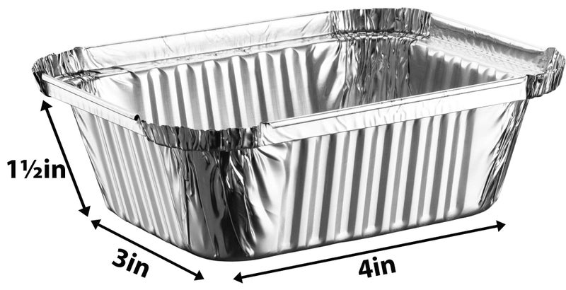 Propack [50 Pack 1lb Combo] Propack Disposable Aluminum Foil Meal Prep Cookware Containers With Plastic Lids, Oven, Toaster, Grill, Cooking, Roasting, Broiling, Baking, Baking, Events, Take Out, Restaurant - Image 4